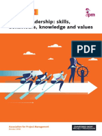 Project Leadership: Skills, Behaviours, Knowledge and Values