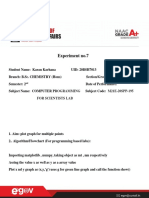 Experiment No.7: Rogramming M21E-20SPP-195 For Scientists Lab