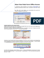 Cara Menambahkan Foto Pada Form Office Access