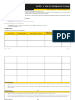 Conflict of Interest Management Strategy