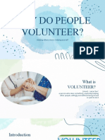 Why Do People Volunteer