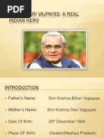 Atal Bihari Vajpayee-A Real Indian Hero