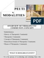 Therapeuti C Modalities: Prepared By: John Patrick B. de Jesus