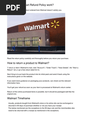Things You Should Know About Walmarts Refund Policysanlw