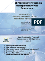 Best Practices For Financial Management of GIS Operations