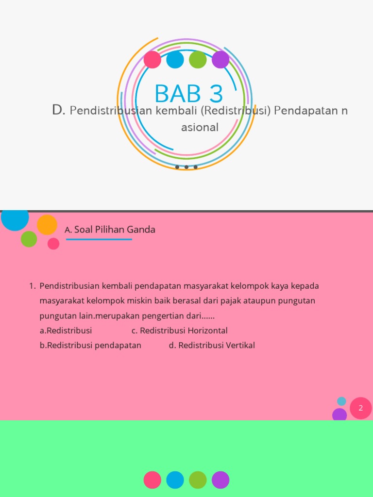 Soal Redistribusi Pend Nas