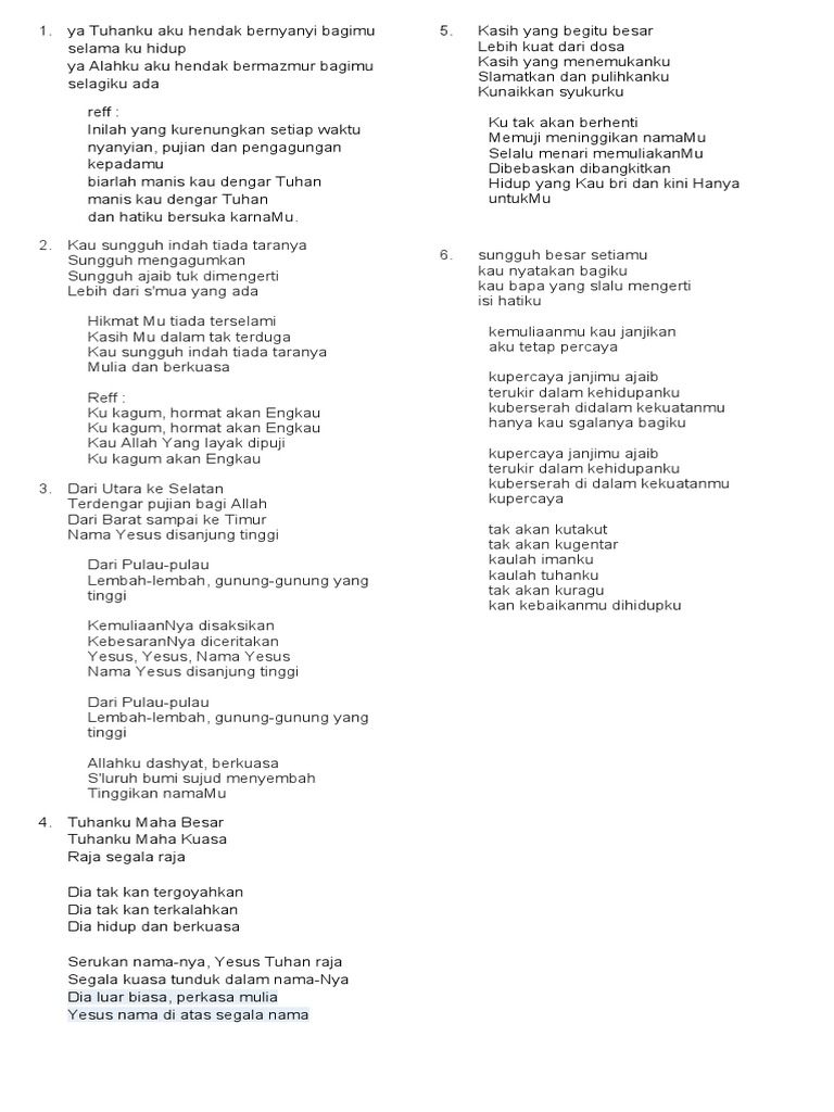 Nyanyian Puji dan Syukur | PDF