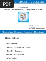 Electric Vehicles Battery Management System: Electrical and Electronics Engineering Department