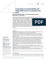 Heterogeneity in Transmissibility and Shedding Sars-Cov-2 Via Droplets and Aerosols