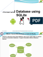 Android Database Using Sqlite: 1 S.Renukadevi/Ap/Scd/Androiddatabase Using Sqlite June 28, 2021