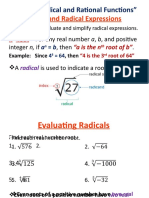 Roots and Radical Expressions