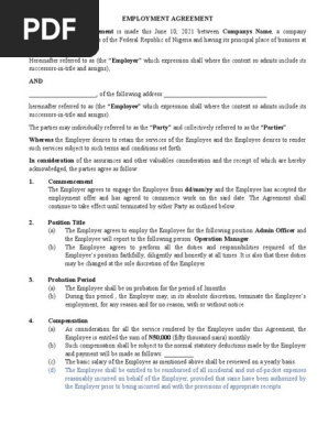 EMPLOYMENT AGREEMENT