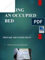 MAKING An Occupied BED