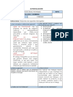 Ficha de Auto-Evaluacion Secundaria