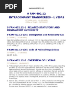 9 FAM 402.12 Intracompany Transferees - L Visas: 9 Fam 402.12-1 Related Statutory and Regulatory Authority