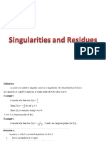 Singularities and Residues