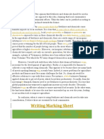 Writing Marking Sheet: Task Response Coherence & Cohesion Lexical Resource Grammatical Range & Accuracy