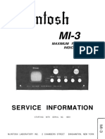 McIntosh MI 3 Service Manual