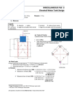 Miscellaneous File - 2 Elevated Water Tank Design: 1. Stresses