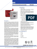 Sirena con Luz Estroboscopica para interiores FHS-340R - Mircom