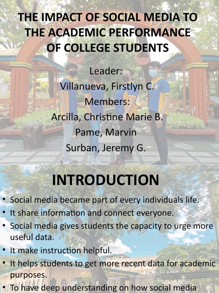 The Impact of Social Media To The Academic Performance of College ...