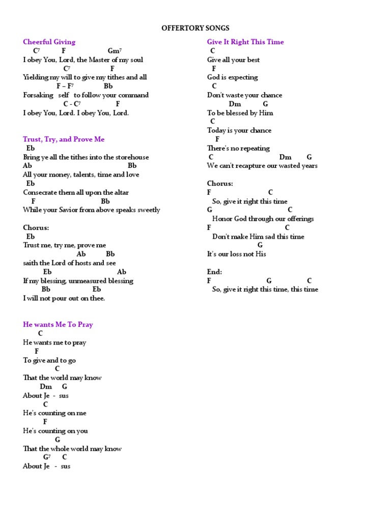Trust And Obey Guitar Chords