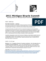 2011 Michigan Bicycle Summit Schedule