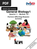 Lesson 12 FACTORS AFFECTING ENZYME