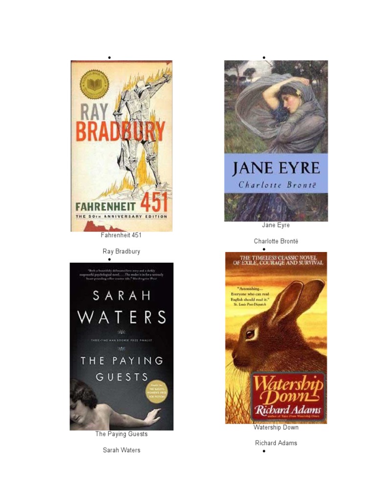 Fiction Books To Choose From | PDF | Novels