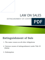 Extinguishment of Sale