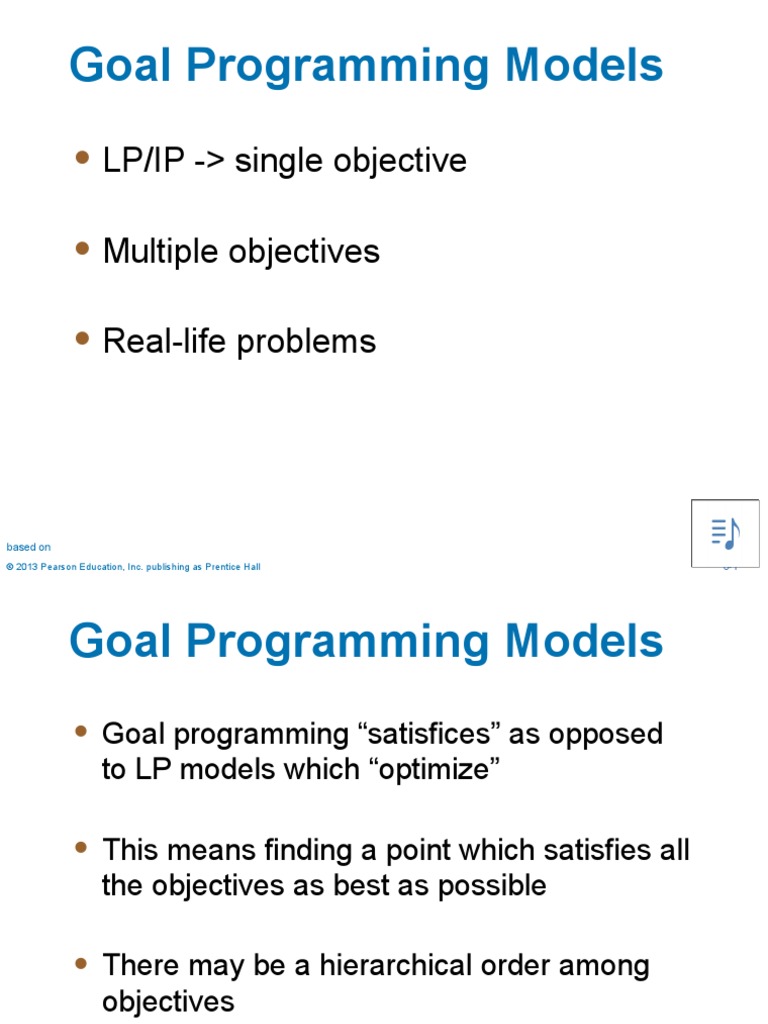 Goal Programming | PDF | Algorithms | Theoretical Computer Science
