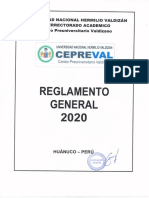 reglamento general cepreval 20202