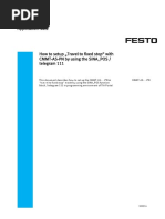 How to Setup „Travel to Fixed Stop“ With CMMT-As-PN by Unsing the SINA_POS Telegram 111