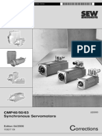 Orrections: CMP40/50/63 Synchronous Servomotors