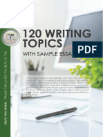 120 Writing Topics With Sample Essays
