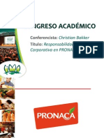 Responsabilidad Corporativa en PRONACA - CHRISTIAN BAKKER