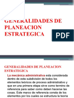 Diapositivas Generalidades de Planeacion Estrategica