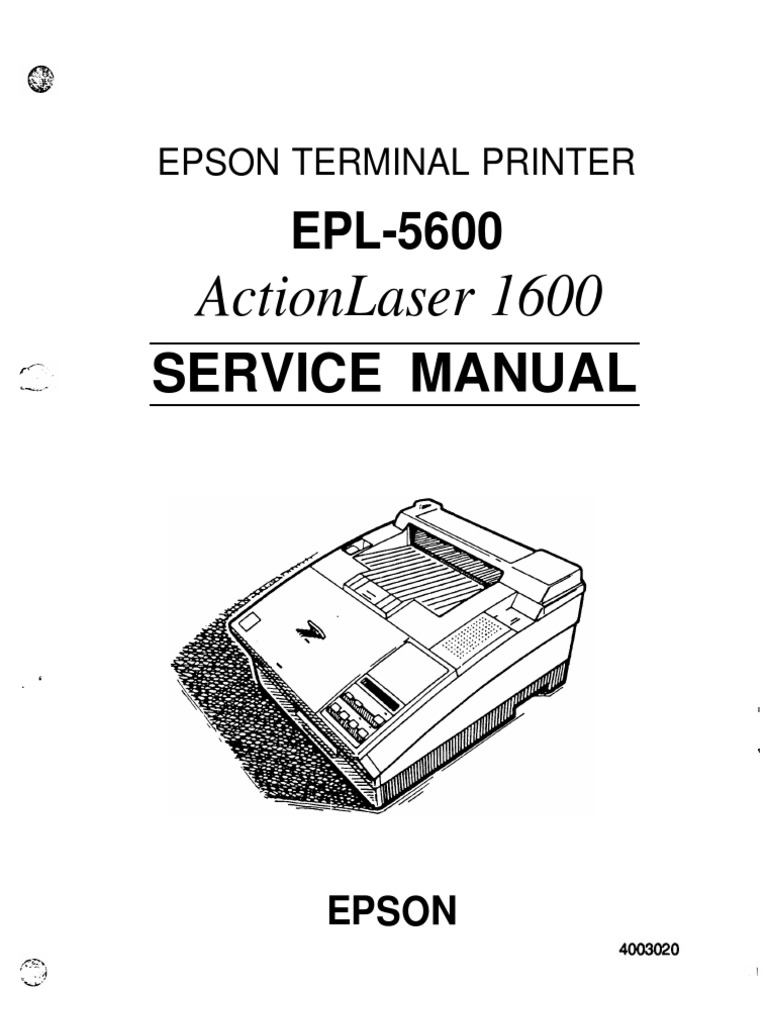 EPL-5600 Service Manual | Printer (Computing) | Paper