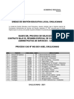 CONVOCATORIA CAS 02-2021-UGEL CHULUCANAS
