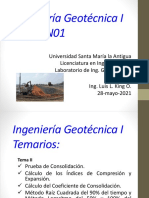 Tema II - Ensayo de Consolidación (USMA 2021)