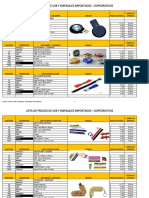 Precios USBs y Empaques Importados