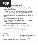 T 1000S Operating Manual