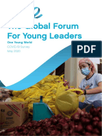 The Global Forum For Young Leaders: One Young World COVID-19 Survey May 2020