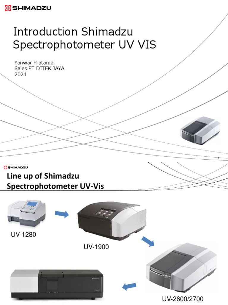 Shimadzu Spectrophotometer | PDF | Ultraviolet–Visible Spectroscopy ...