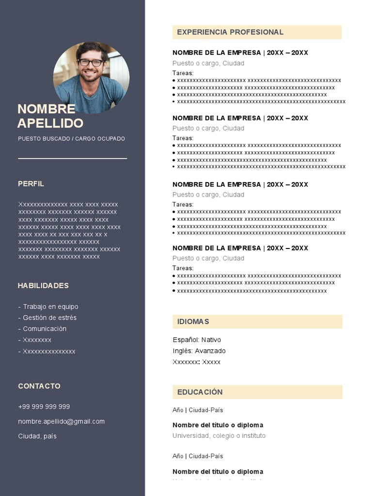 Plantillas De Cv En Word 215 Curriculum Vitae Plantilla CV Word Gratis | PDF | Entrevista de trabajo  | Science