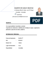 Curriculum Vitae Johnny Martin Huaman Oblitas