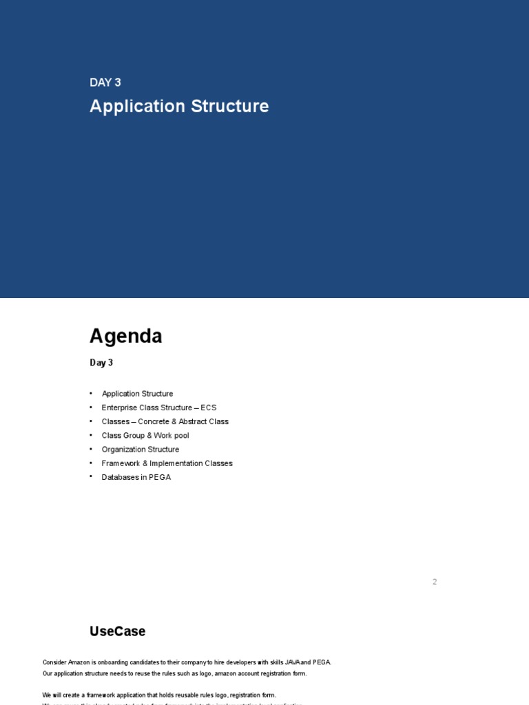 PEGA Application Structure Overview | PDF | Class (Computer Programming ...