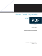 Element Console Programming Level 1: Essentials: Workbook