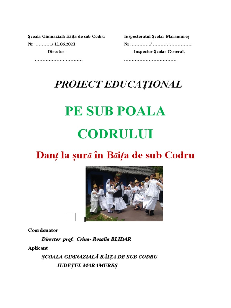2021 Proiect Educational | PDF