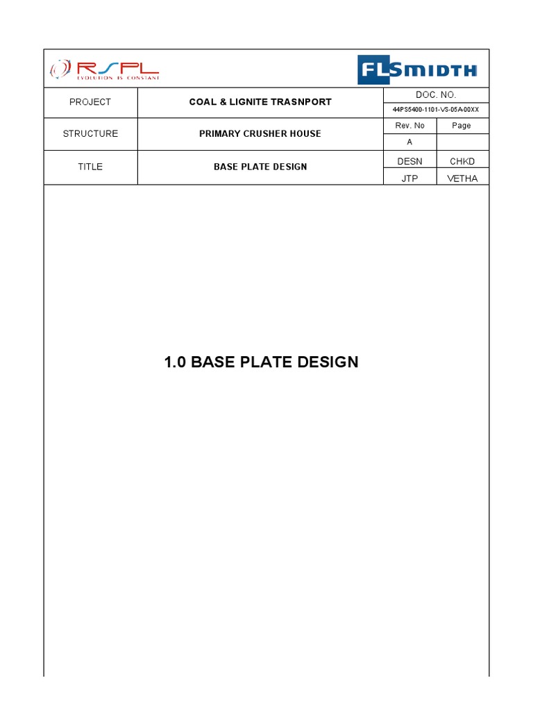 Base Plate | PDF | Shear Stress | Stress (Mechanics)